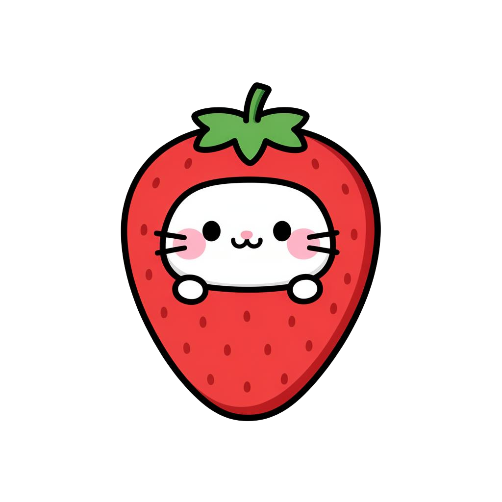 Strawberry Cat mascot